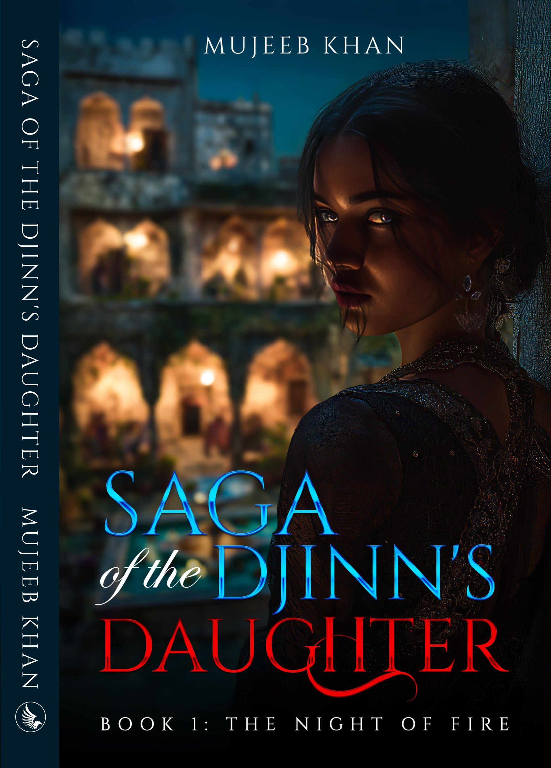 Saga of the Djinn's Daughter — Book Cover Author of Dark Fantasy Rooted in Indian Mythology